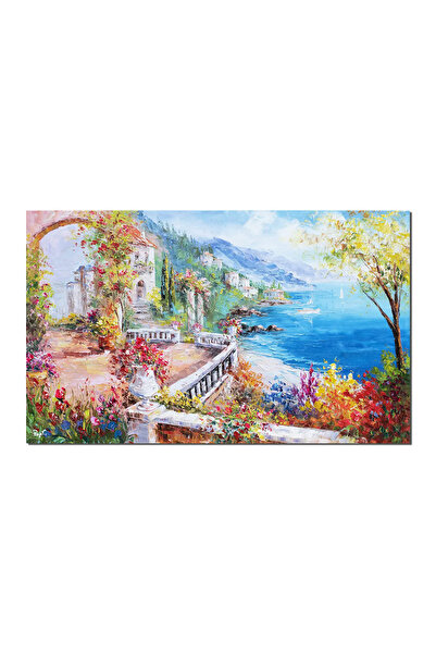 artnova Χειροποίητη ζωγραφική με την τεχνική ιμπάστο, μεσογειακό τοπίο, Ο Κόσ...