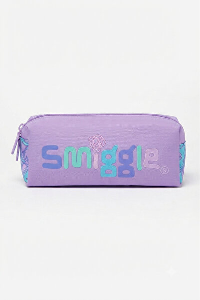 SMIGGLE Lila Deniz Atı Sedenli Çift Fermuarlı Kalem Kutusu