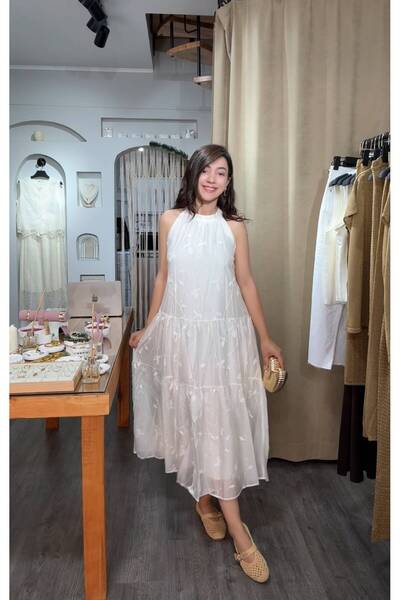 DipOL Butik Bohemian Style Sleeveless Spanish/ Layered Chiffon Detailed Summe...