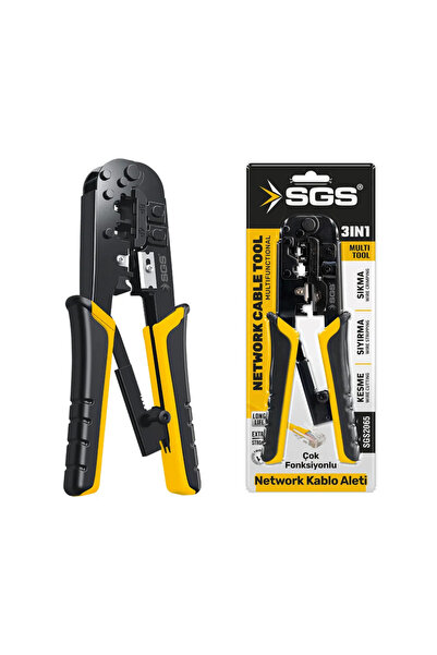 SGS SGS2065 NETWORK KABLO PENSESİ 3 İN 1 KESME SIYIRMA SIKMA