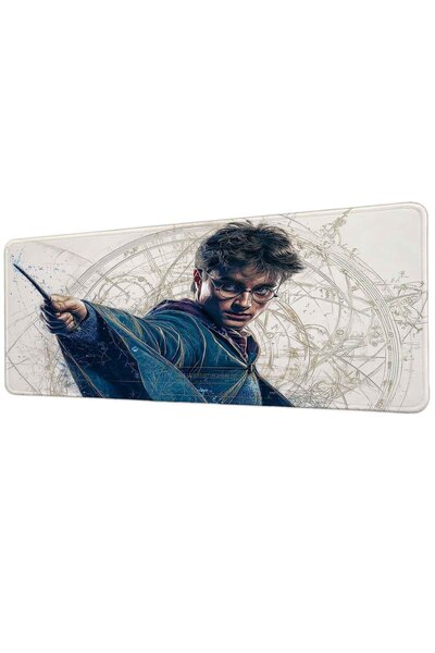 gxe.art Harry Potter Wand Spell Blueprint 40X90 cm Gaming Mousepad Non-Slip B...