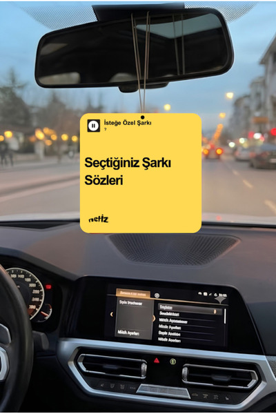 netİz İsteğe Özel Şarkılı Pleksi Araba Dikiz Aynası Süsü - Yüksek Kalite UV B...