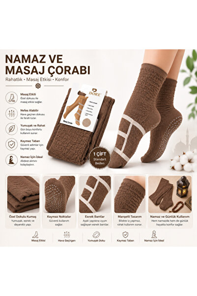 SİHİRLİ DANTEL Dore Namaz Knee-Length Massage Socks