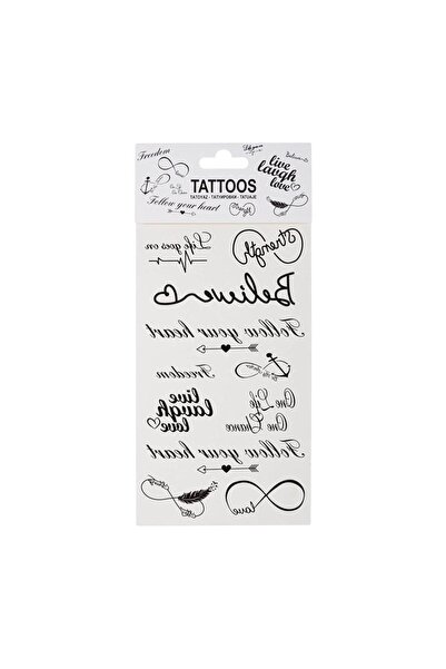 OEM Tatuaje temporare metalice autocolante, 11 bucăți – schimbare rapidă de l...