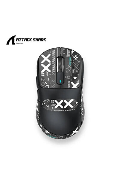 choice2 ماوس الألعاب X3 Black ATTACK SHARK X3، لاسلكي ثلاثي الأوضاع، خفيف الو...