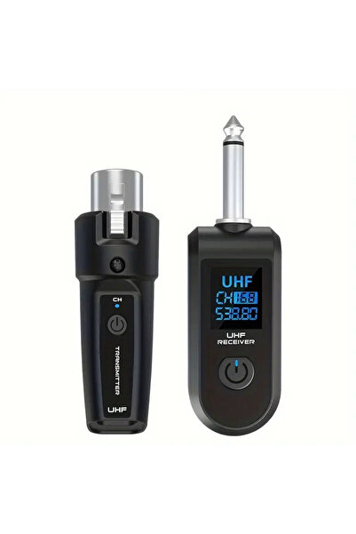 Choice black UHF Wireless Microphone System XLR Transmitter Receiver For Dyna...