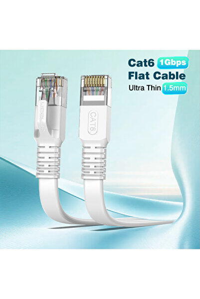 Choice3 كابل إيثرنت مسطح Cat6 بطول 5 متر، سرعة 1 جيجابت في الثانية، كابل توصي...