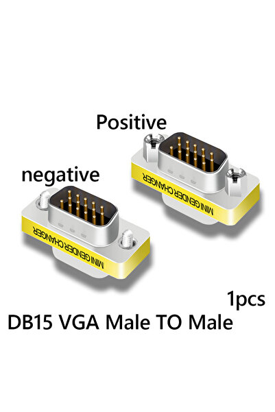 Choice1 M M -1PCS DB15 Adapter 90/270 Degree VGA Male to Female 15 Pin 3 Rows...