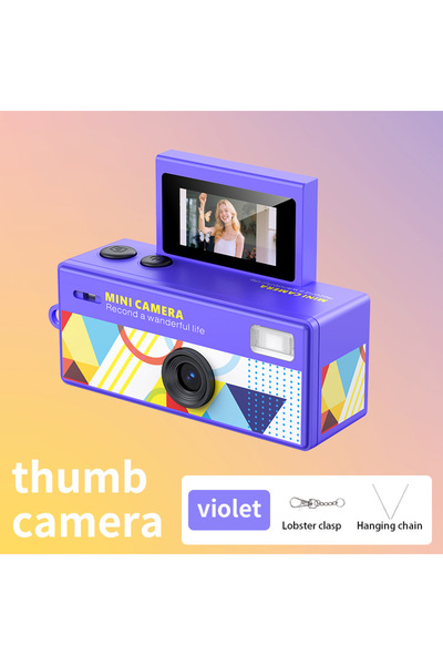 Choice3 purple Ourlife Mini Thumb Camera 0.96inch Flip Screen Keychain Camera...