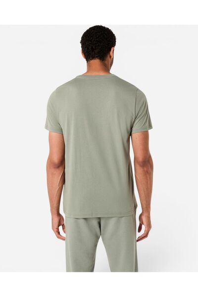 Asics SPIRAL EMBROIDERY TEE Erkek Yeşil Kısa Kollu Tshirt 2031F458-301