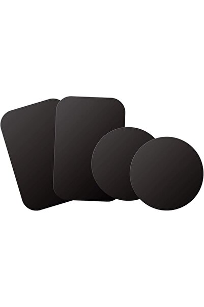 Generic Phone Magnet Mount Metal Plate - 4 Pack 2 Rectangle and 2 Round with ...