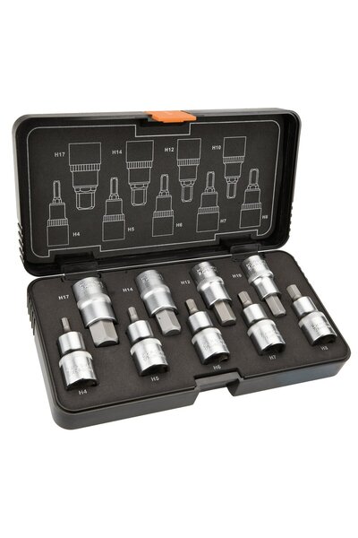 NEO Tools Set de chei hexagonale 9 piese CRV Valiză 08-705