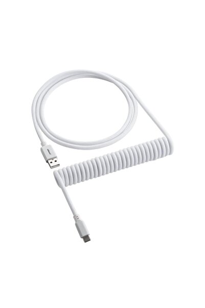 CableMod CM-CKCA-CW-WW150WW-R Καλώδιο πληκτρολογίου USB σε USB-C 1,5 μ. Λευκό