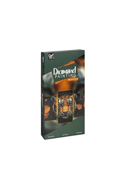 Craft Sensations Diamond painting triptych Tiger CraftID CR2117/GE