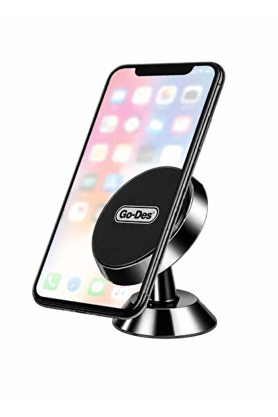 Go-Des حامل هاتف مغناطيسي قوي للسيارة طراز GD-HD610 |   360 °   دوران |   حامل لوحة القيادة العالمي |   حامل هاتف محمول مغناطيسي آمن |   (أسود)
