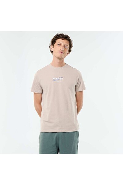 KIABI Short-sleeved graphic print T-shirt BEIGE