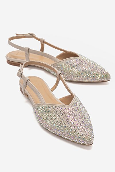 LuviShoes Rexton Beige Stone Women's Sandals