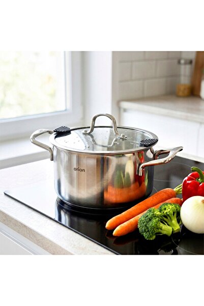 Orion Oală VENICE cu capac din inox 24 cm 6,2L PREMIUM