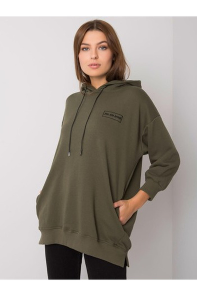 Relevance Women's Sweatshirt, RELEVANCE, Cotton, Long Sleeve, Khaki, model RV...