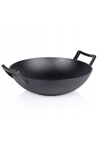 Vilde Wok ŻELIWNY, tigaie adâncă mare pentru prăjire și gătit la cuptor a fel...