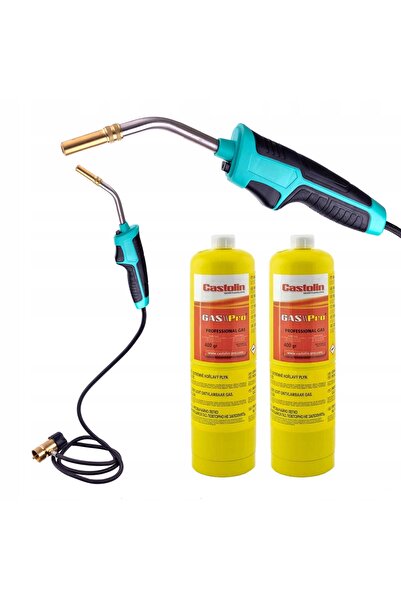 TC Technic Arzător cu gaz MAPP Propan, piezo, turbo, pentru lipit, cu furtun,...