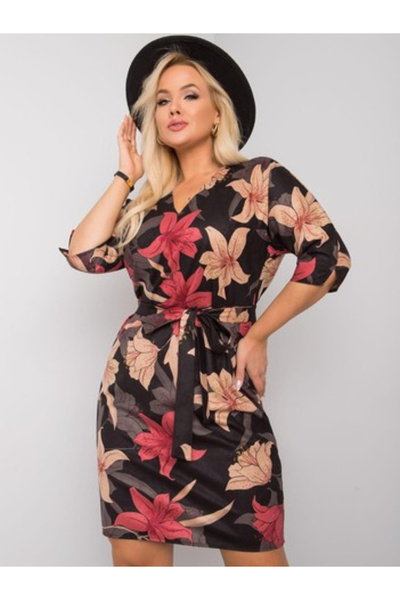 LAKERTA Women's Dress, LAKERTA, Cotton, Straight dress, Red, model LK-SK-5083...