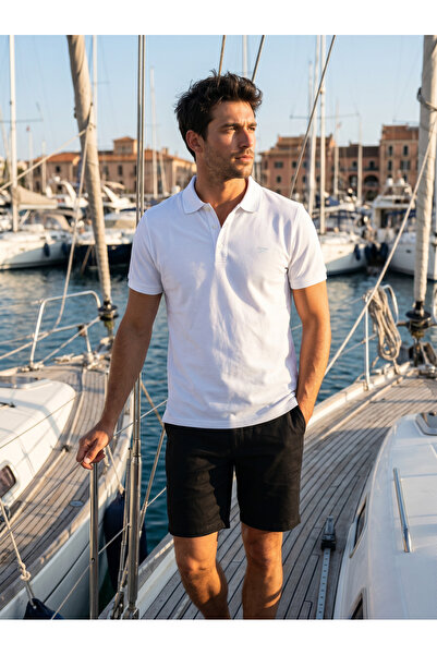 Sparrow Polo Collar Slim Fit Embroidered 100% Cotton Premium T-Shirt