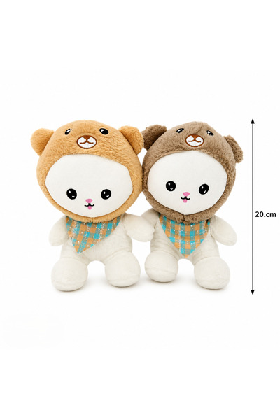 wafra store Soft Plush Cartoon Character Doll with "Bear" Hoodie for Kids, Bo...