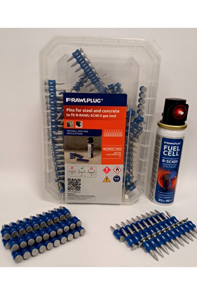 RAWLPLUG Cuie pentru oțel și beton 19 mm pentru SC40II + 1 gaz - op. plastic ...