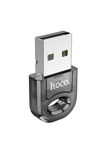 Hoco UA28 Προσαρμογέας Bluetooth, USB-A, Bluetooth 5.3, διαφανές μαύρο