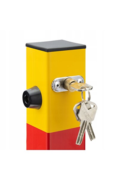 NO BRAND Blocator de parcare cu cheie, barieră pliabilă pentru locuri, stâlp ...