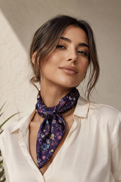 Walkenzo Bandană multifuncțională Lara cu model floral, 100% bumbac