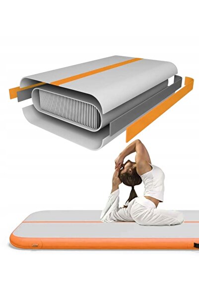 innature AIRTRACK 3M PORTOCALIU SALTEA GIMNASTICĂ ACROBATICĂ POMPĂ DE UMPLERE...