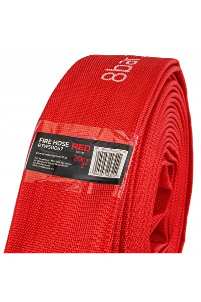 Red Technic Furtun de incendii textil rezistent la apă, cu racord rapid, 2 țo...
