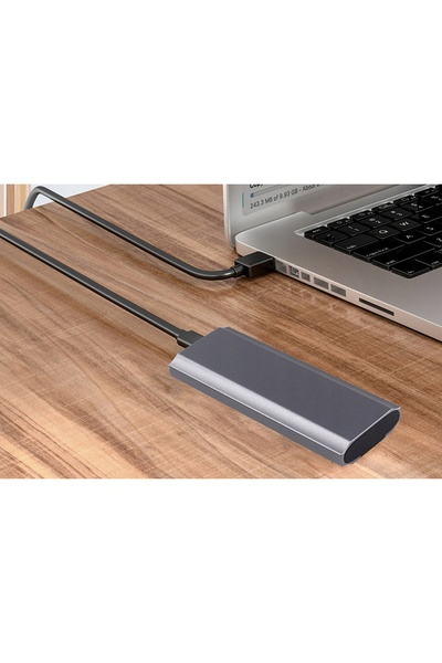 NO BRAND Carcasă pentru SSD NVMe/PCIe SATA/NGFF M2 USB-C Gen2, Adaptor de buz...