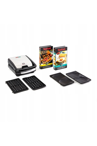 TEFAL Aparat de făcut gofre și sandvișuri, colecția Snack, SW853D12