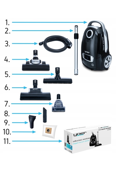 Yoer Aspirator vertical HEPA +6 perii INTELIGENT +PILOT