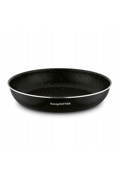 Konighoffer Set 3x OALĂ CU CAPAC Inducție 3x TIGĂN Spinel Negru 9el