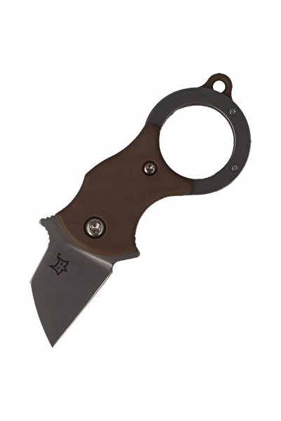 Inna marka Cuțit FOX Karambit Mini-TA Coyote Sablat cu nisip