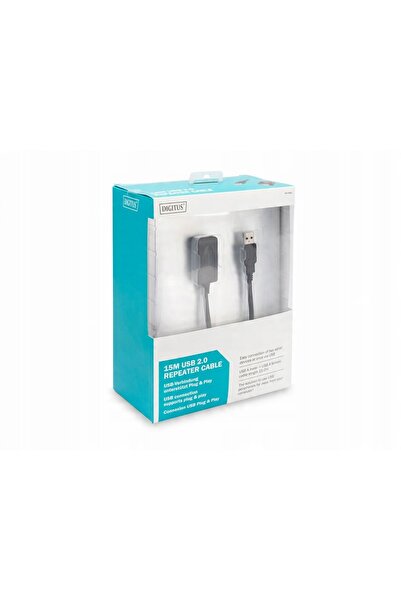 Digitus Prelungitor USB 15m activ cu AMPLIFICATOR repetor