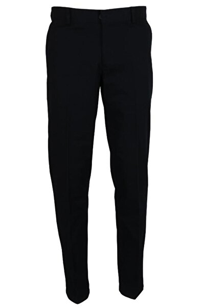 Modarar Men's Summer Classic Cut Navy Blue Trousers Rar01485