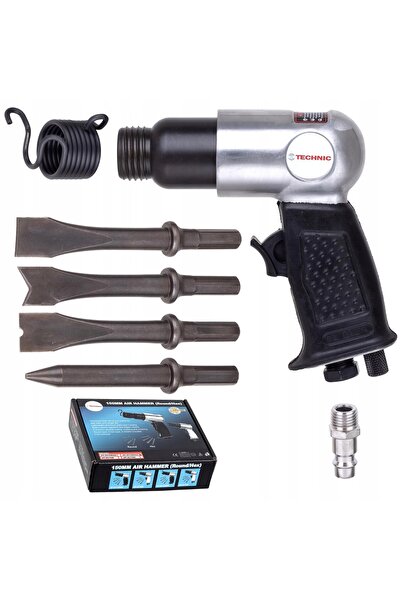 TC Technic Ciocan pneumatic de impact, set de capete, dălți și freze hexagonale