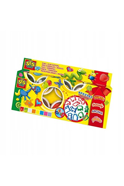 SES Creative SES ciastolina 8x90gr+12 foremek 00498 04989