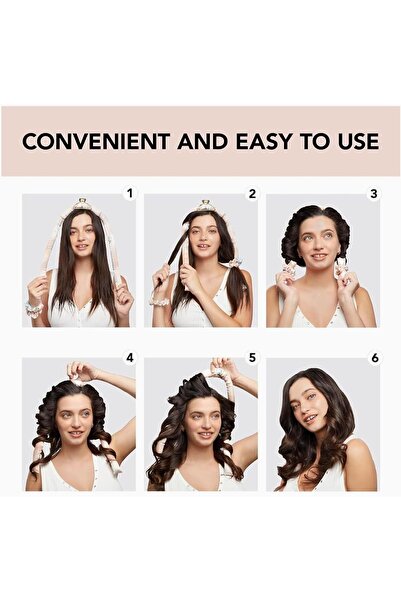 Generic Heatless Curling Rod Headband, No Heat Ribbon Rollers for Overnight S...