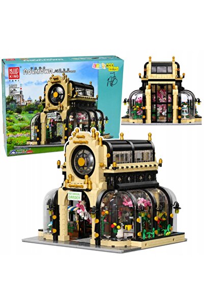 LeanToys Blocuri de construcție Grădină Botanică Oranžerie Lumină LED 2147 el.
