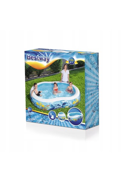 BESTWAY Piscină gonflabilă pentru copii, de grădină, pentru familie, 262x157x...