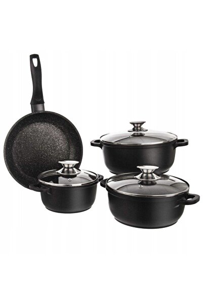 Orionis Set de oale 7 piese ORION GRANDE Tigaie de granit cu capace