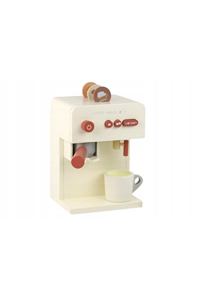LeanToys Espressor de jucărie din lemn, tip ceașcă