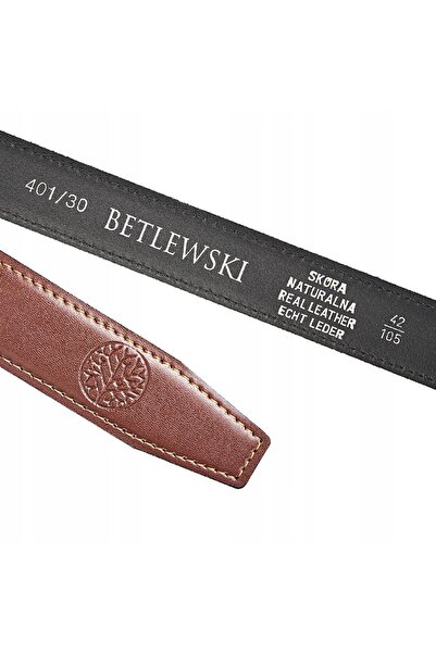 Betlewski Curea de înlocuire, fără cataramă, rezistentă, unisex, din piele, p...