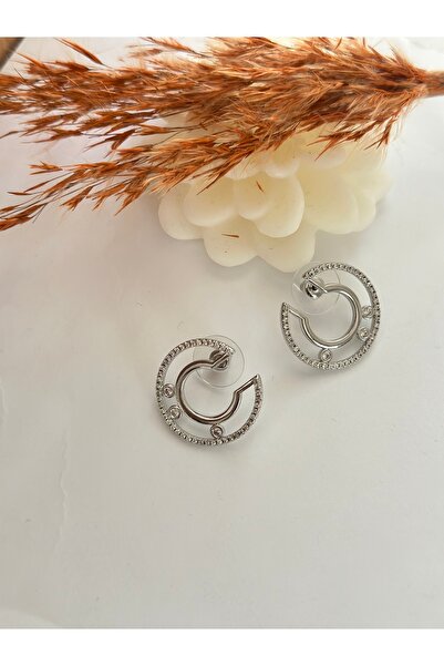 mibrillo Brand Model Stone Ring Model Earrings